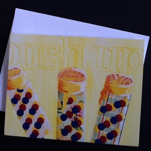 Push Up Ice Cream Notizkarte aus Original Collage