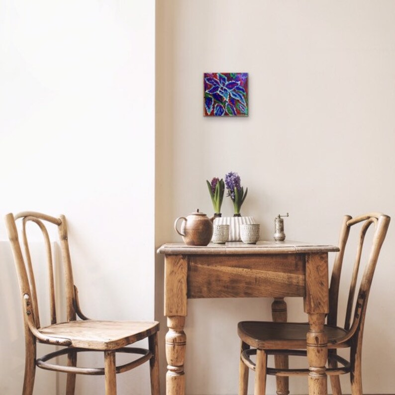 Coleus Original Acrylic Painting 100 Flowers in 100 Days 45