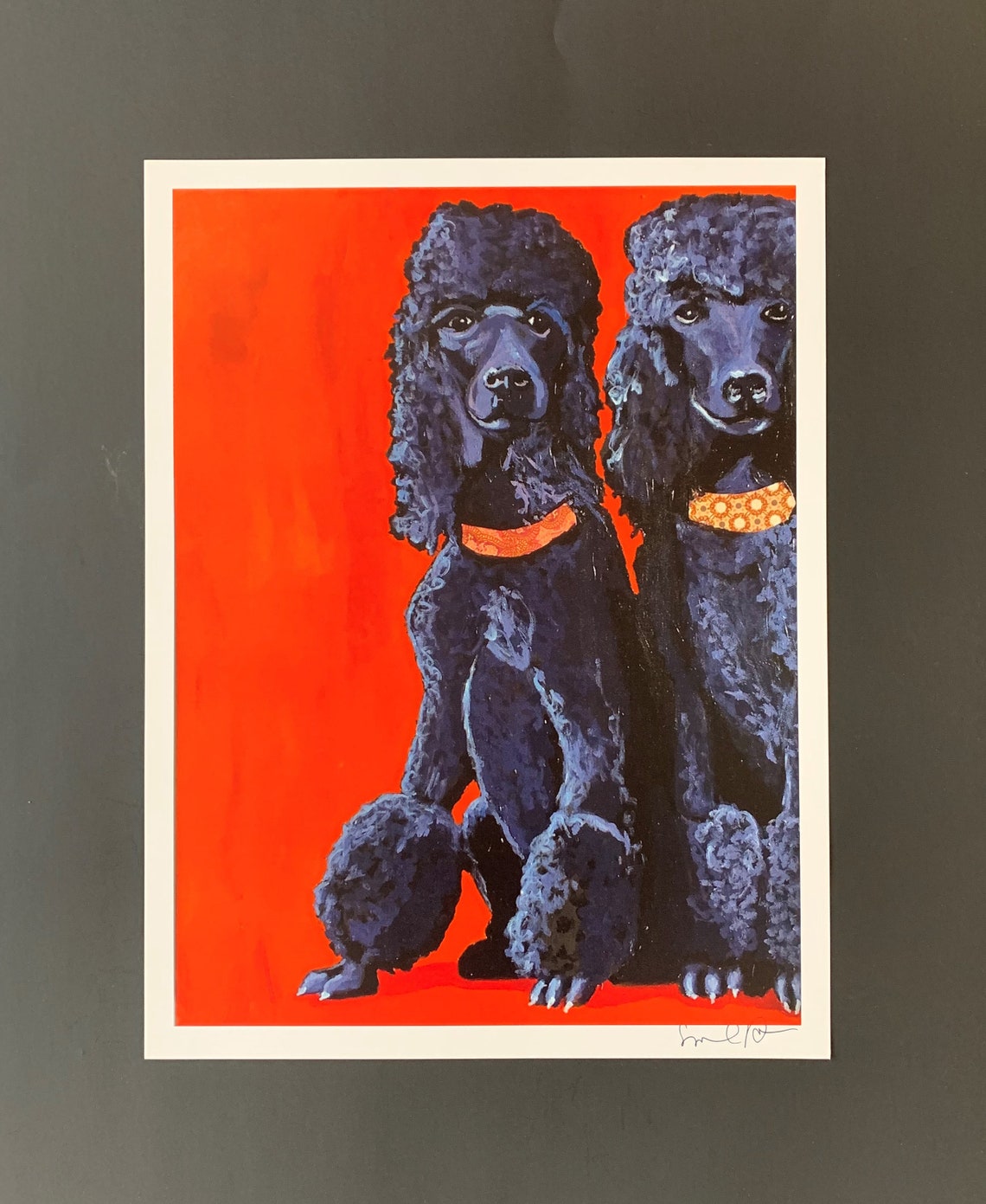 Two Fifis Digital Print From Original Collage Painting - Etsy