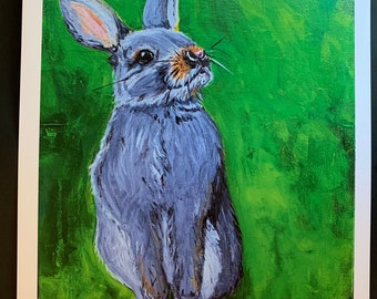 Betsy Rabbit Limited Edition Digital Print from Original Acrylic Painting