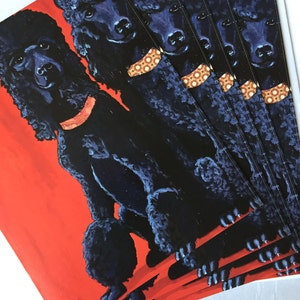 Two Fifis Dalmatians Single Notecard from Original Painting Collage