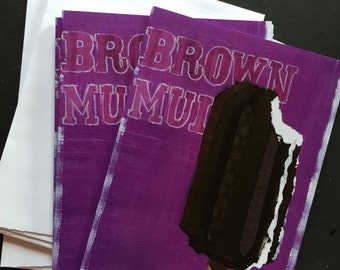 Brown Mule Ice Cream Notecard Set from Original Collage