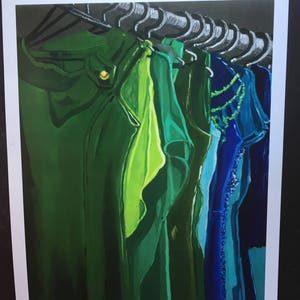 Cool Closet Digital Print From Original Oil Painting image 1