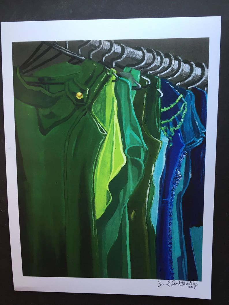 Cool Closet Digital Print From Original Oil Painting image 1