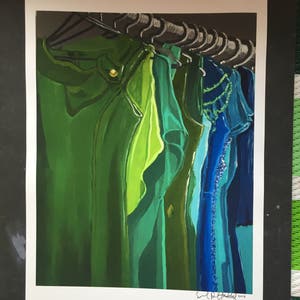 Cool Closet Digital Print From Original Oil Painting image 2