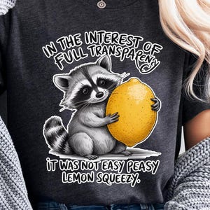 Funny Raccoon Shirt, Raccoon Lovers Gift, Funny Saying Shirt, Sarcastic Shirt, Funny Gift, Funny Quotes Shirt Sassy, Sarcastic Raccoon Shirt