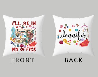 Custom Sewing Pillow, Quilting Lover Quilting Pillow, Seamstress Pillow, Sewing Gift, Sewing Cushion I Love to Sew Tailor Pillow Tailor Gift