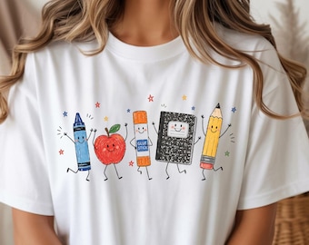 Comfort Colors® Teacher Shirt, Back to School Teacher Gift, Cute Teacher T-Shirt, Teacher Appreciation Shirt, First Day School Tee