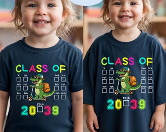 Class of 2039 Shirt, Grow With Me Tee, First Day of School Shirt, Future Graduate T-Shirt, Class of 2039 Graduation Gift