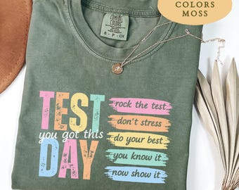 Test Day Teacher Shirt, Testing Coordinator Shirt, State Testing Comfort Colors® Tee, Final Exam Week, Teacher Team T-Shirt