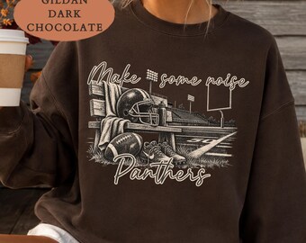 Custom Panthers Shirt, Personalized School Spirit Shirt, Football Game Day Shirt, Custom Mascot Shirt, Stadium Shirt, Football Mom Dad Shirt