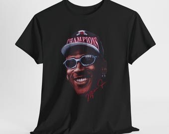 Camiseta con retrato gráfico de Michael "MJ" Jordan de los Chicago Bulls