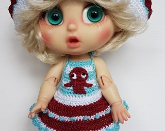 Bru Island Doll 4 Pc Outfit Set Octopus