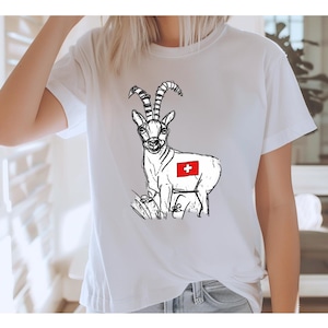 Switzerland t-shirt - swiss animal - hiking t-shirt - Jäger - Schweiz - swiss souvenir