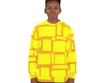 Sweatshirt-with yellow blocks hoodle two colors