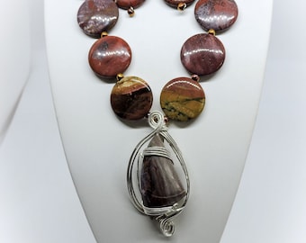 Rainbow Jasper Jewelry Set