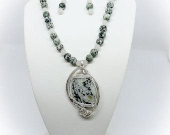 Tree  Agate Jewelry Set