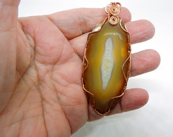 Yellow Agate Pendant