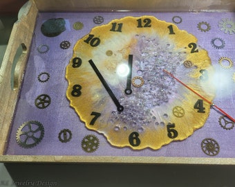 Clock Works Steampunk Tray