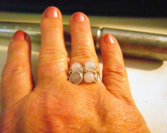 4 Bead Cocktail Ring Tutorial