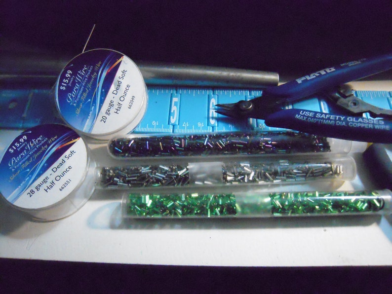 Easy Bugle Bead Ring Tutorial image 2