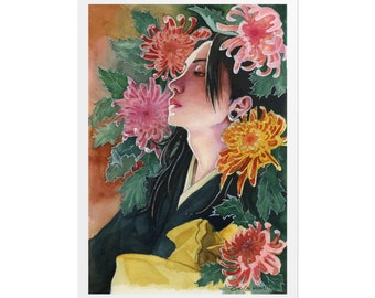 Suguru Geto Art Print / Jujutsu Kaisen FanArt Cartel / Crisantemos
