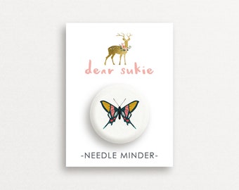 Needle Minder Butterfly3 - cute needle minder, cute,  embroidery, cross stitch, needlework, supplies, xstitch, butterflies, magnet,