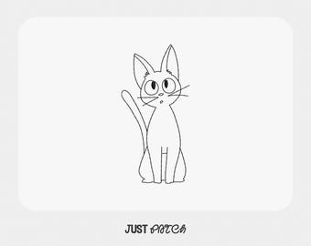 Jiji (Kiki's Delivery Service) Machine Embroidery Design | PES DST JEF