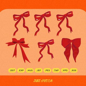 Bow - Set of 4 Machine Embroidery Designs