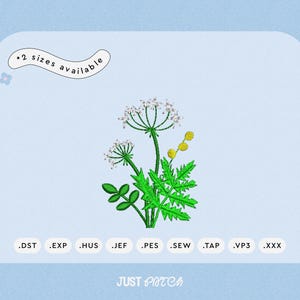 Wildflowers Machine Embroidery Design