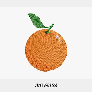 Orange Stickdatei für die Stickmaschine