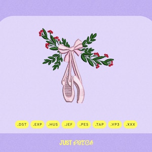 Pointe Shoes Machine Embroidery Design