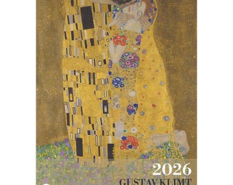 Gustav Klimt 2026, Monthly Wall Calendar