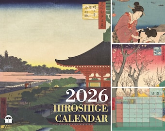 Utagawa Hiroshige, 2026 Wall Calendar