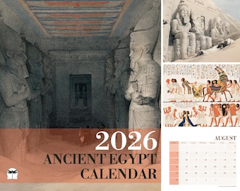 Ancient Egypt, 2026 Monthly Wall  Calendar