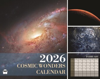 Cosmic Wonders 2026 Monthly Calendar of NASA and Telescope Images