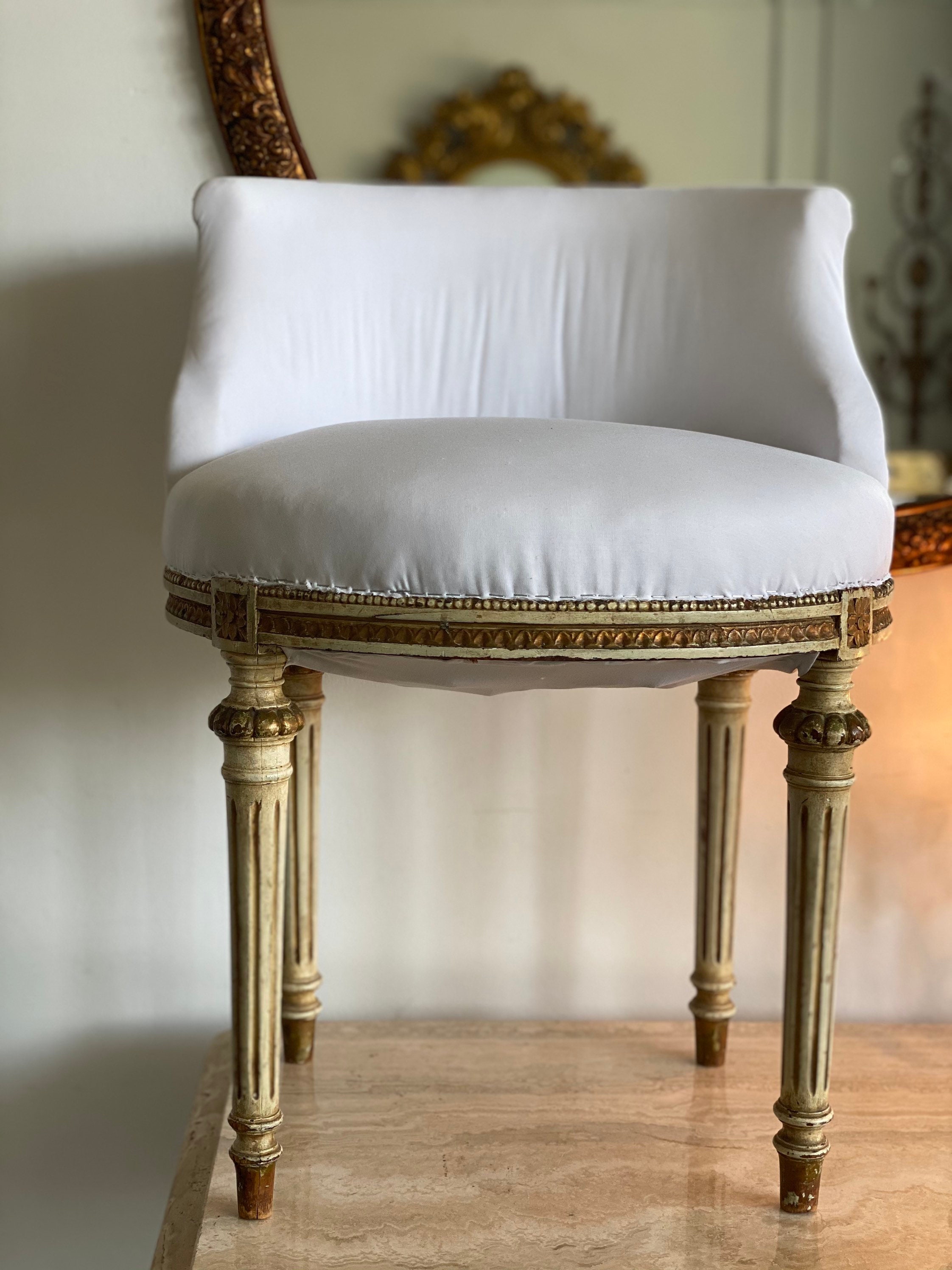 French cheap vanity chair
