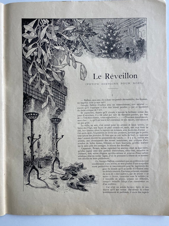 1907 French Christmas Magazine: Journal Des Ouvrages De Dames