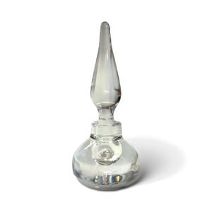 Val St. Lambert Crystal Perfume Bottle w/ Stopper, circa 1940