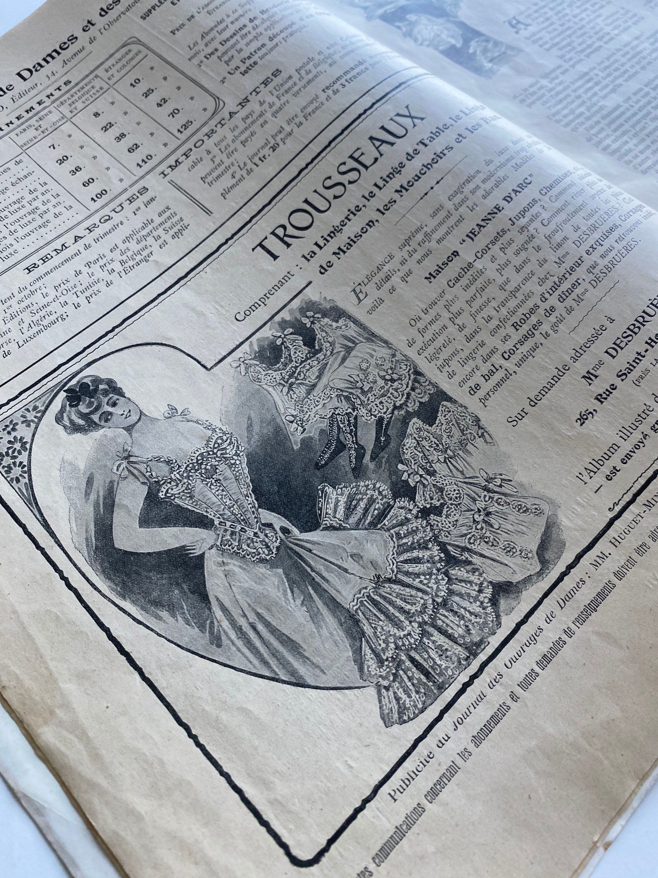 1907 French Christmas Magazine: Journal Des Ouvrages De Dames