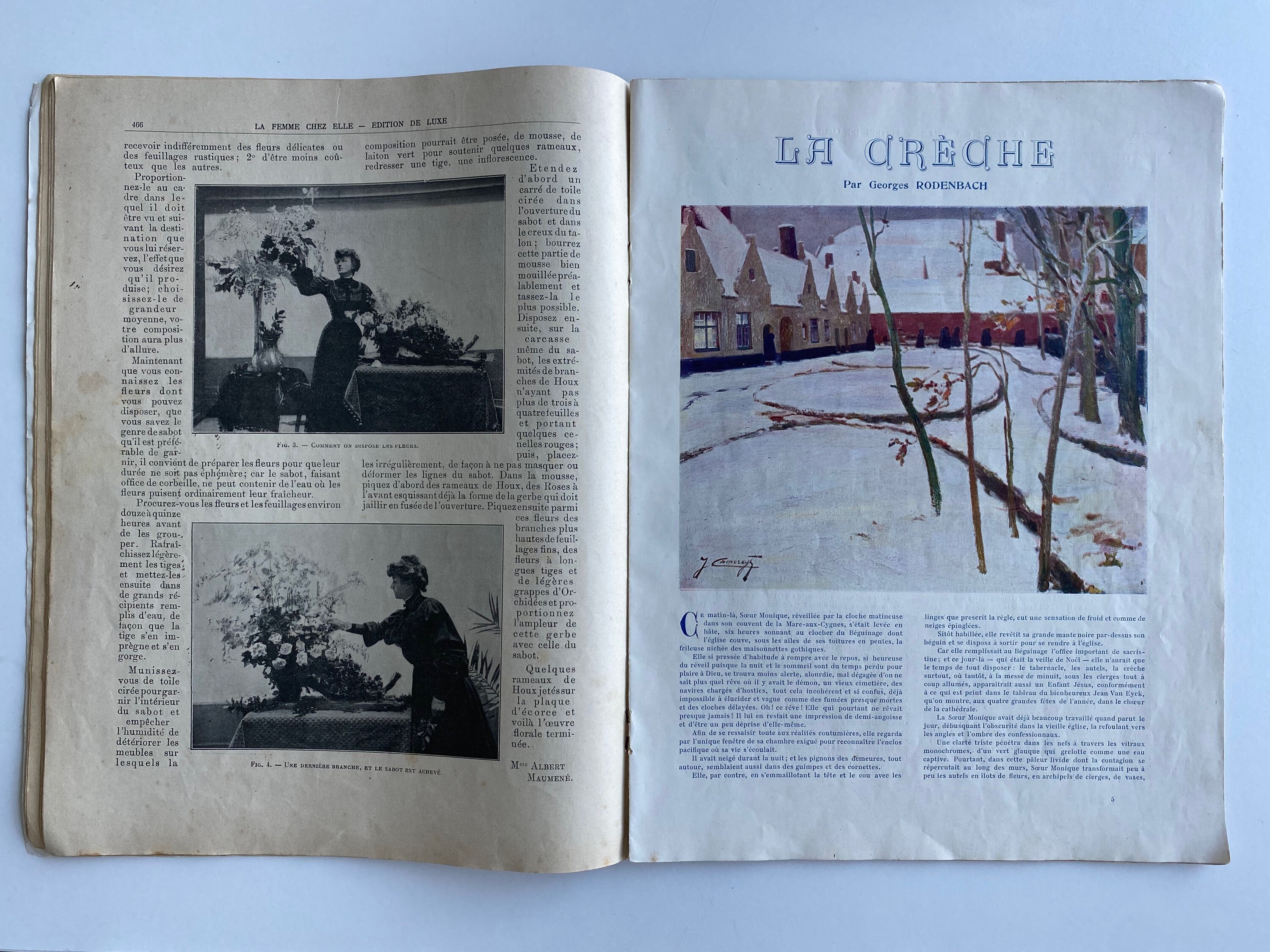 1907 French Christmas Magazine: Journal Des Ouvrages De Dames