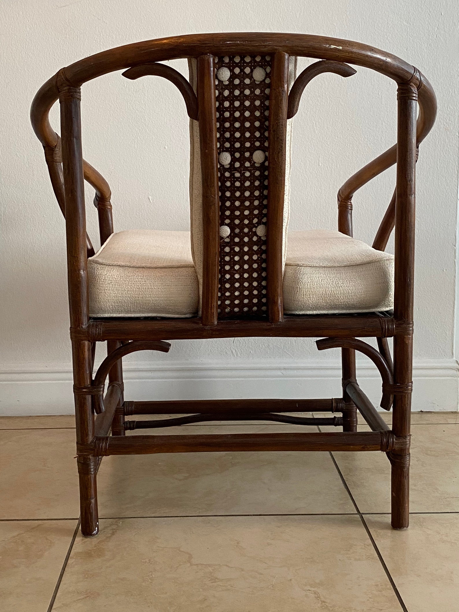 Mid Century Japanese Ratan Cane Chair Etsy