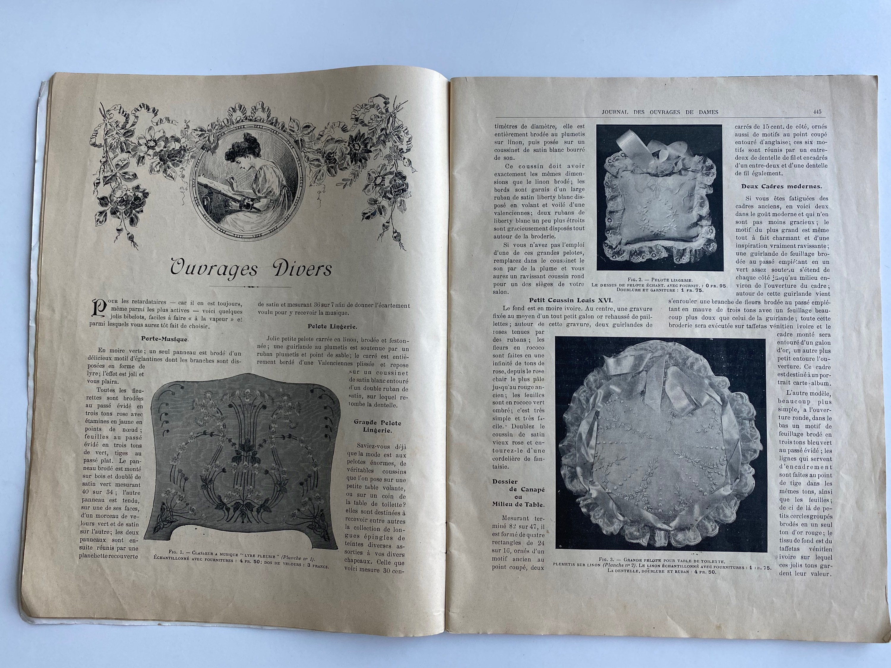 1907 French Christmas Magazine: Journal Des Ouvrages De Dames