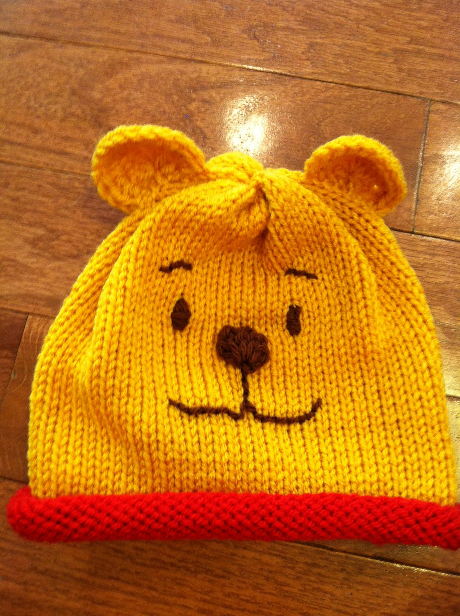 Winnie the Pooh knit beanie one size fits most 3yrs adult Etsy
