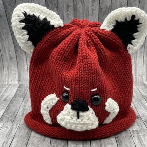 Red panda beanie