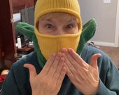 Knitted Corn Balaclava Mask Unisex Winter Beanie Neck Warmer Halloween Cosplay WINDLAND Corn Balaclava Hat for Adult Teens Knitted Headgear  main image 2