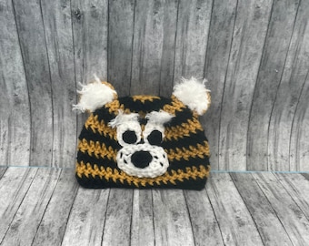 Missouri Tigers inspired beanie  Hat Beanie Skullcap-all sizes newborn through adult baby tiger beanie baby tiger hat