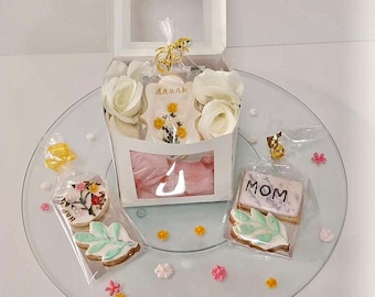 Muttertagsgeschenk: Handgefertigte / handgefertigte dekorierte Kekse, perfekte Geschenke für Mama, personalisiert individuell, einzigartiges Geschenk, spezielle Desserts