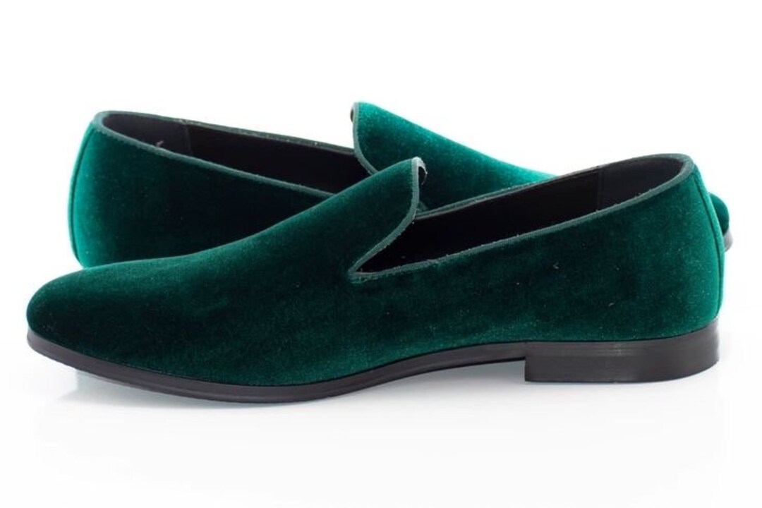 Men's Green Casual Slip-On Shoes