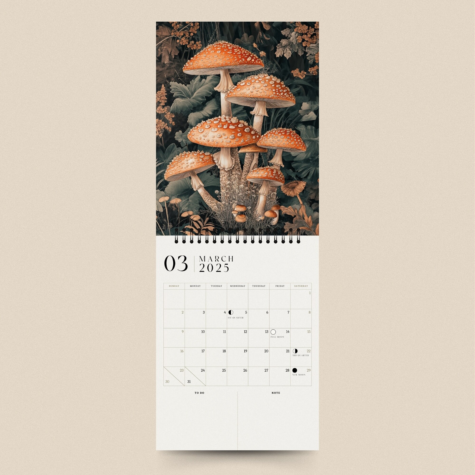 2025 Calendar Cottage Core Calendar 2025 Monthly Planner Etsy
